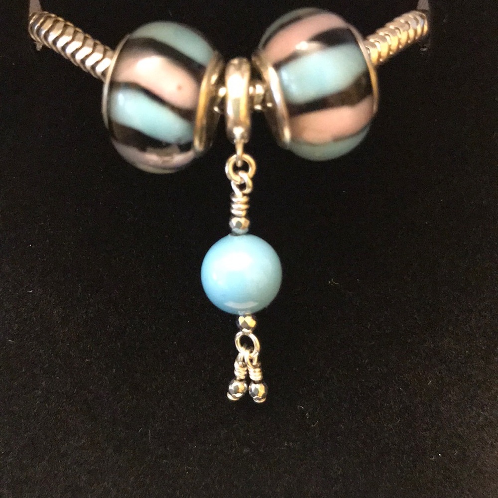 NWOT Sterling Silver  & Swarovski Pearl Charm